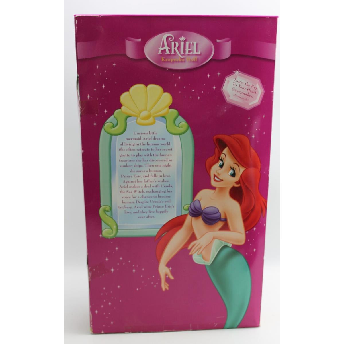 Disney Princess Ariel Porcelain Keepsake Doll 14 Brass Key Keepsakes