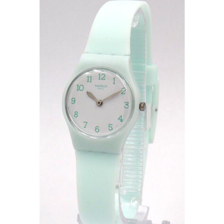 Swiss Swatch Time TO Swatch Greenbelle Silicone Petite Watch 25mm LG129