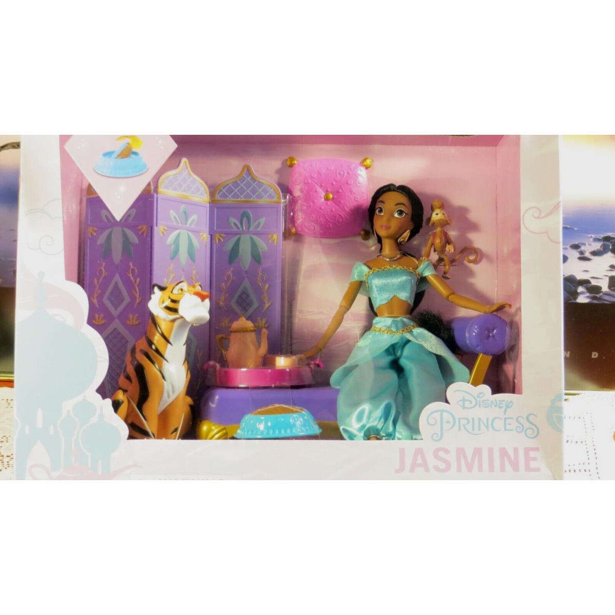 Disney Princess Jasmine Classic Doll Palace Lounge Play Set - Aladdin - Nisb