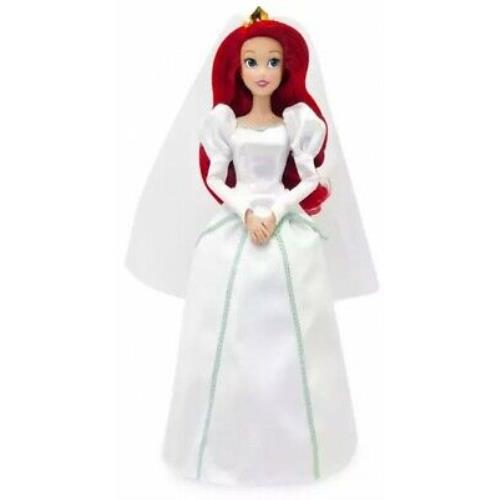 Princess The Little Mermaid Classic Ariel Wedding 11.5-Inch Doll with Brush