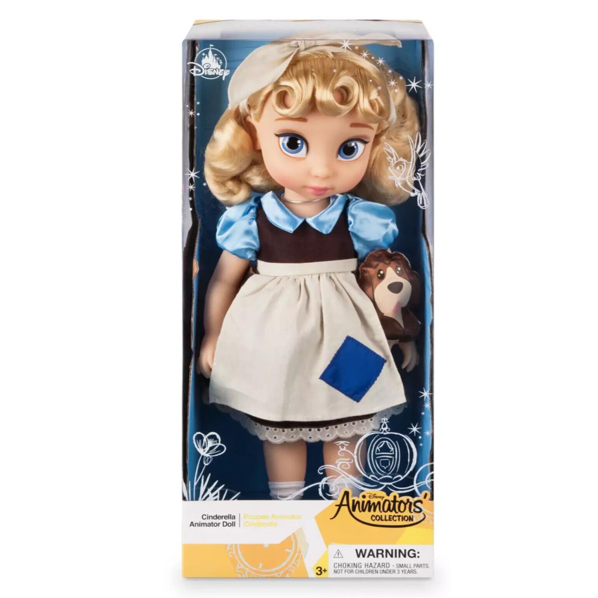 Disney Animators Collection Cinderella Doll with Plush Friend Bruno