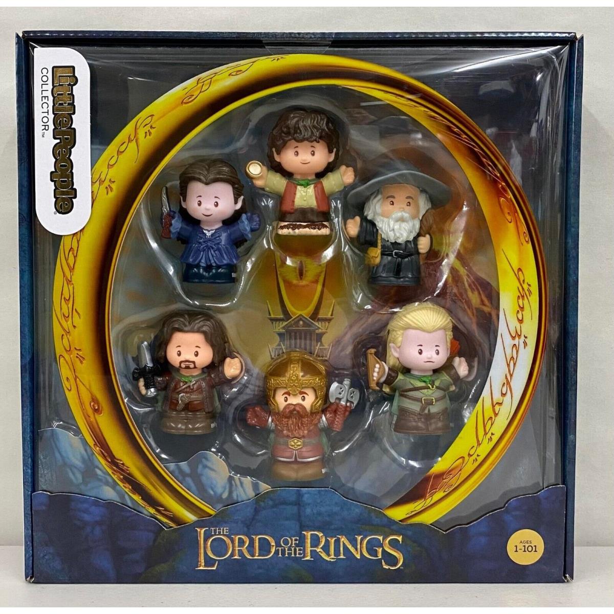 Fisher-price Little People Collector Lord of The Rings Set of 6 Figures