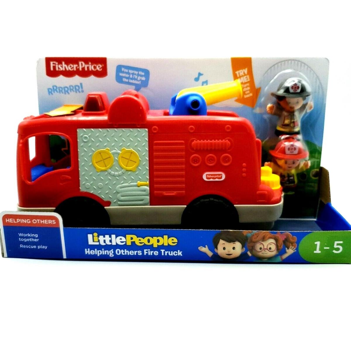 Fisher Price Little People Fire Engine Truck Toy Light Up Singing Ages 1-5