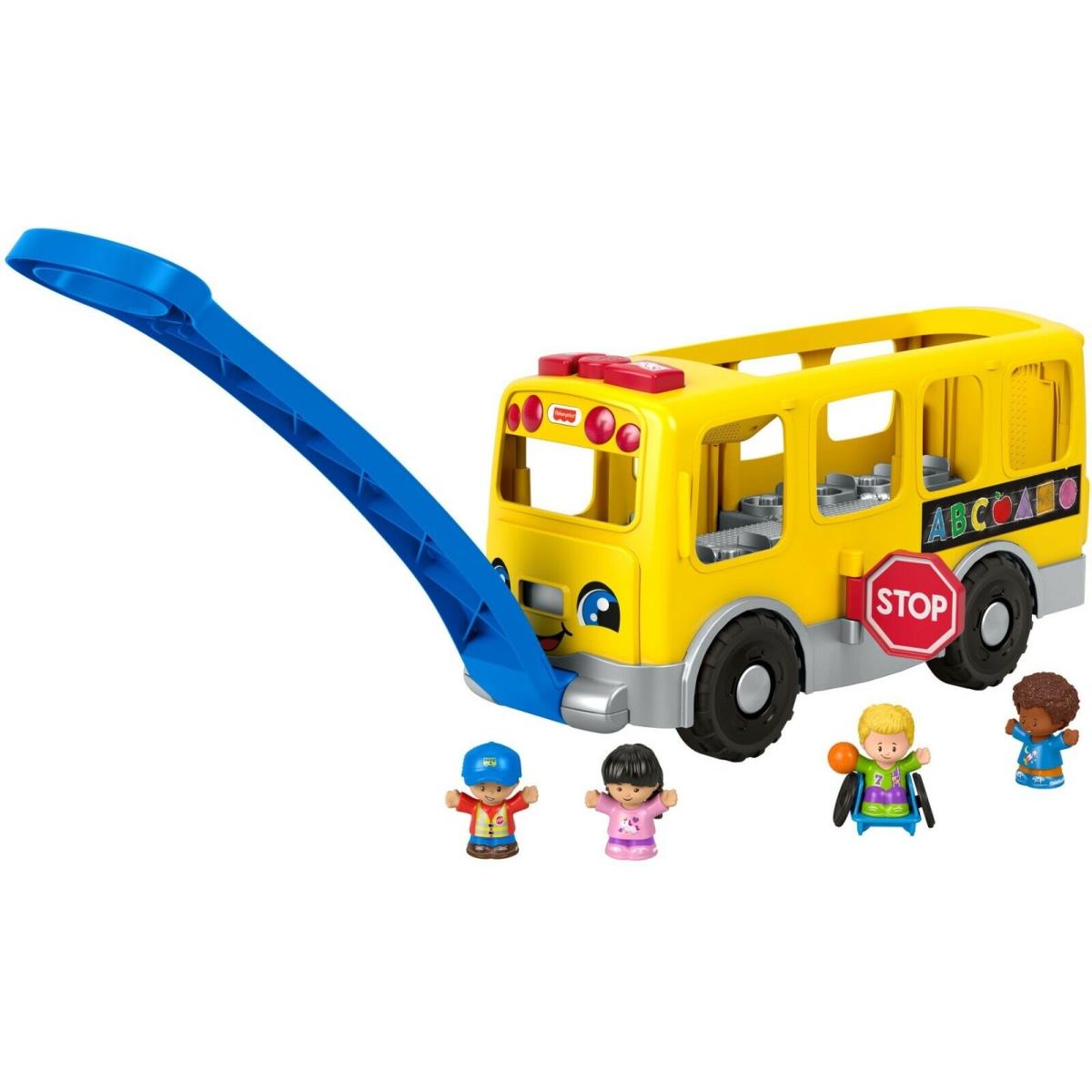 Fisher-price Little People Big Yellow School Bus Musical Pull Toy GLT75