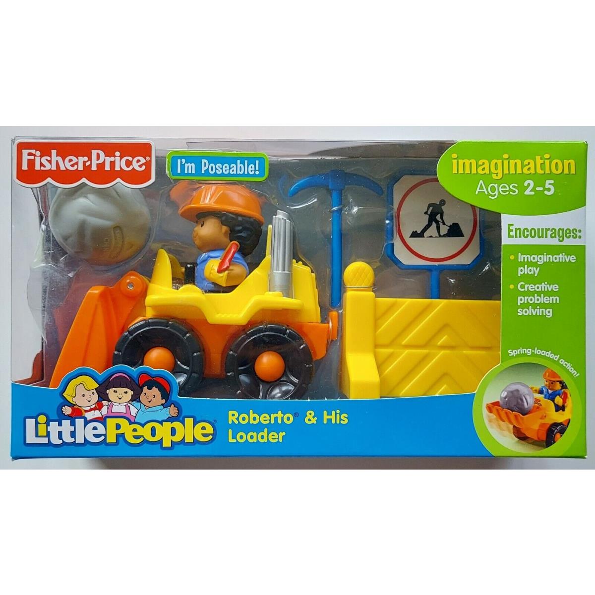 Little People Roberto His Loader By Fisher Price - Vintage 2007
