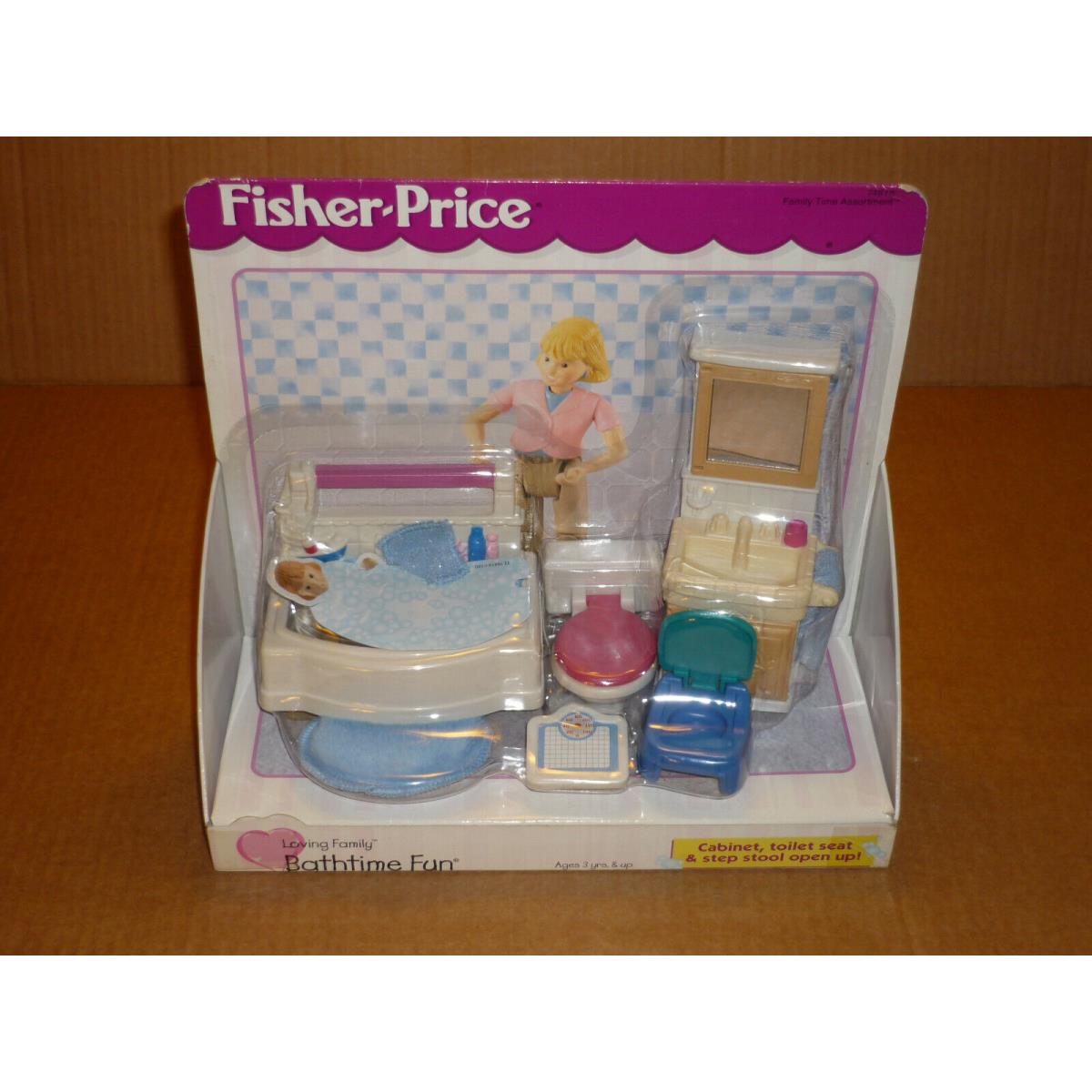 Fisher Price Loving Family Dollhouse Bathtime Fun 1999 Mip