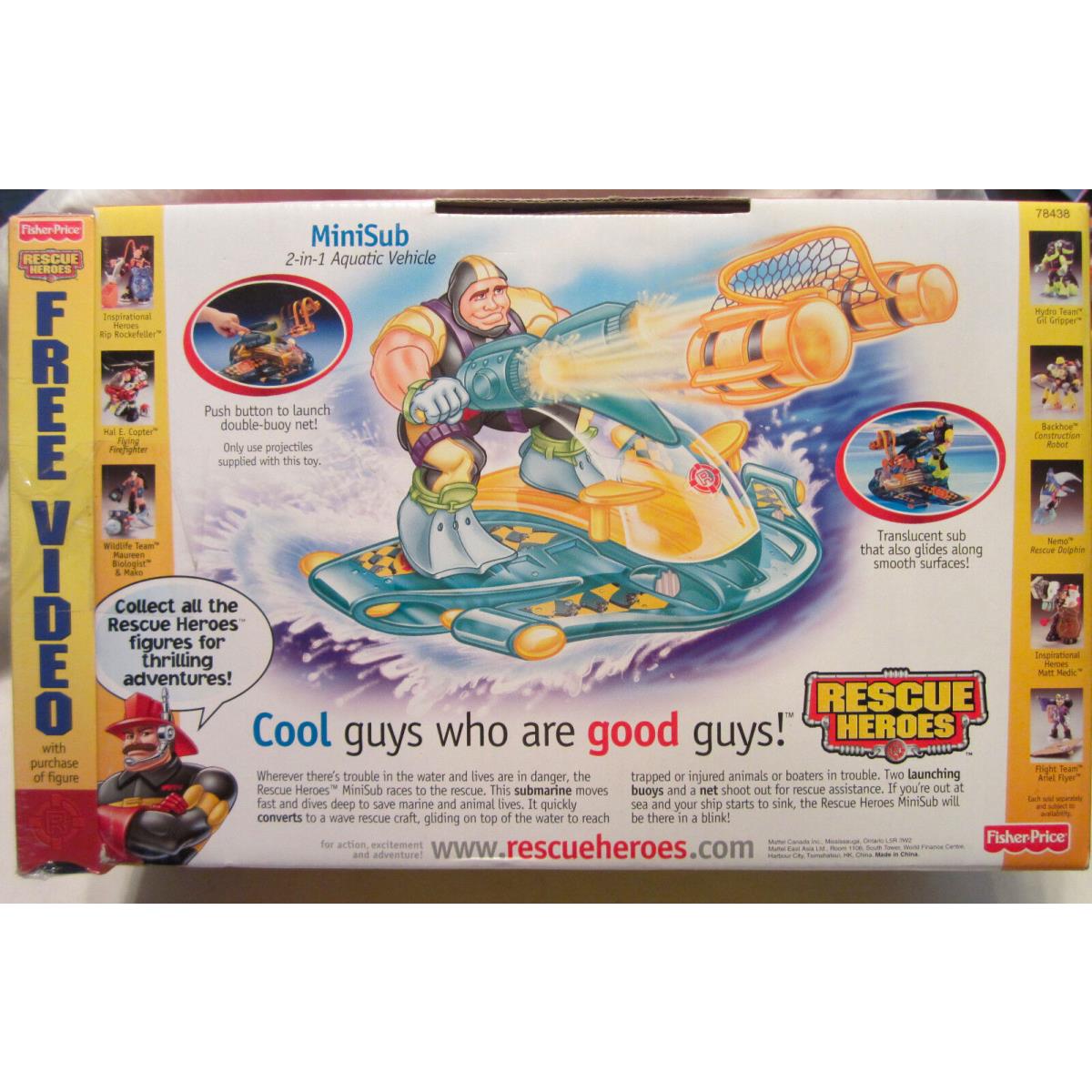 Rescue Heros Mini Sub 2-in-1 Aquatic Vehicle and Free Video Fisher Price