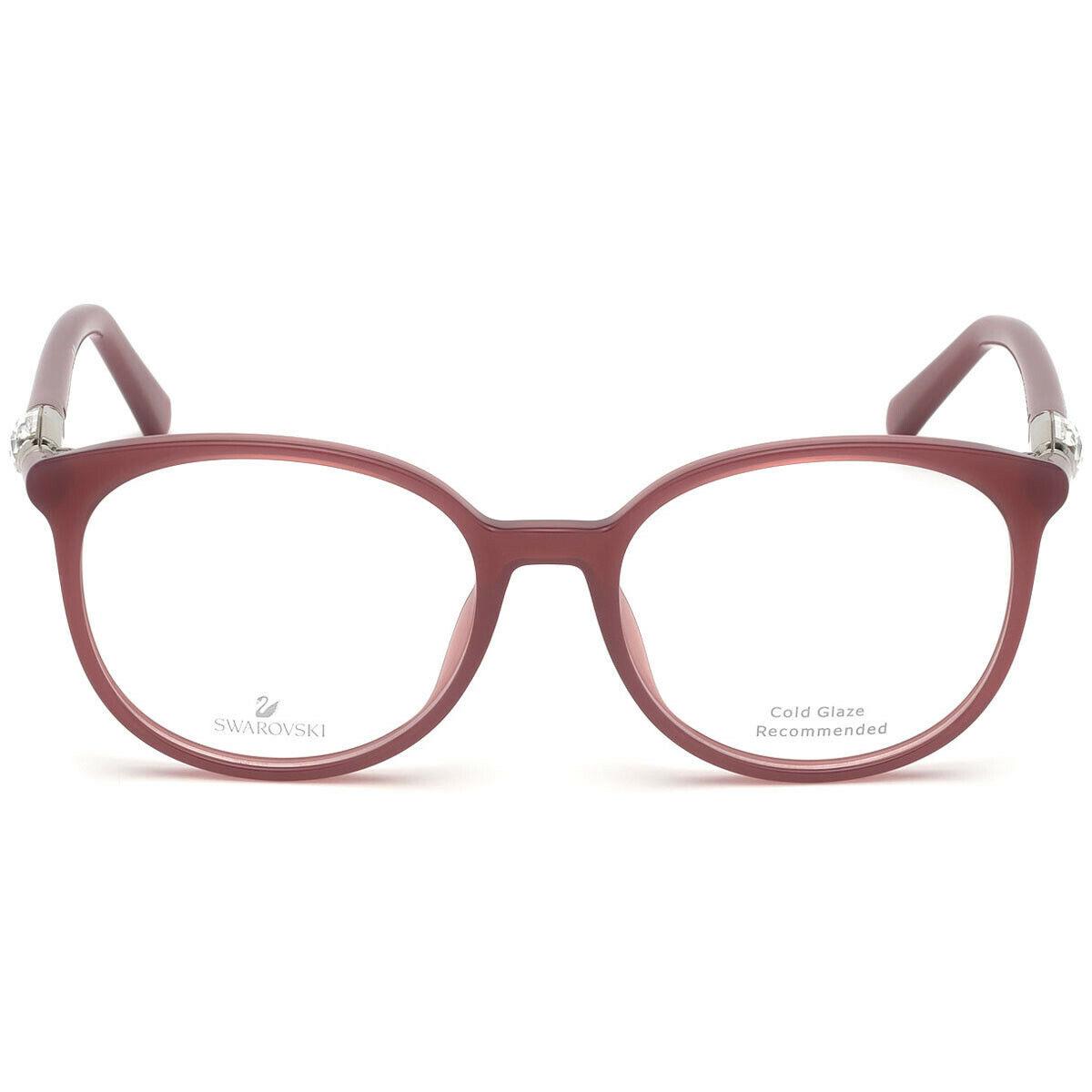 Swarovski SK5310 072 Pink Round Plastic Eyeglasses Frame 52-17-140 5310
