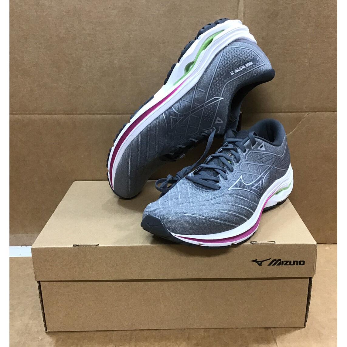 Mizuno Women`s Wave Inspire 18 Ultimate Grey/silver Running Shoes