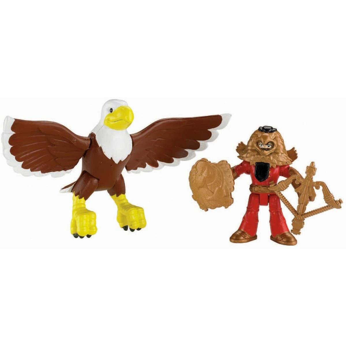 Fisher Price Imaginext Knight and Eagle Toy Figure Set W9548 W9545