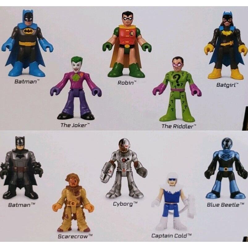 Imaginext DC Super Friends Heroes Super Villains 2 5 Figure Packs
