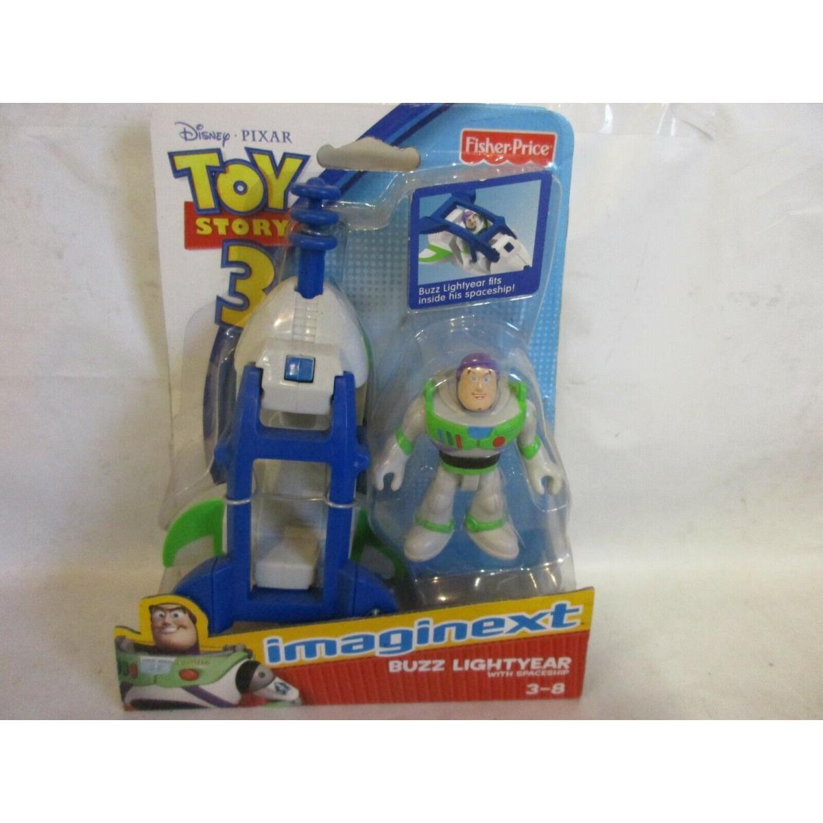 Fisher Price Imaginext Toy Story 3 Buzz Lightyear Spaceship Blue Green Ship