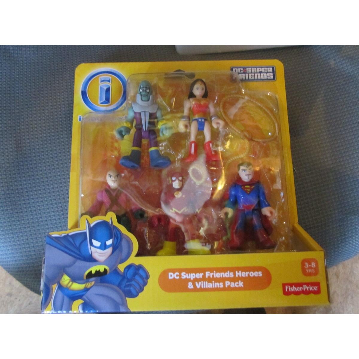 Fisher Price Imaginext DC Super Friends Hero Villain Wonder Lex Superman Flash