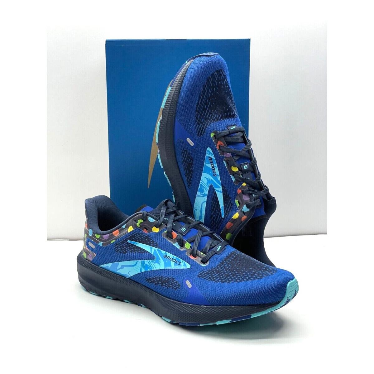 Brooks Launch9 110386 1D 462 Blue/peacoat/yellow Men`s Running Shoes Medium