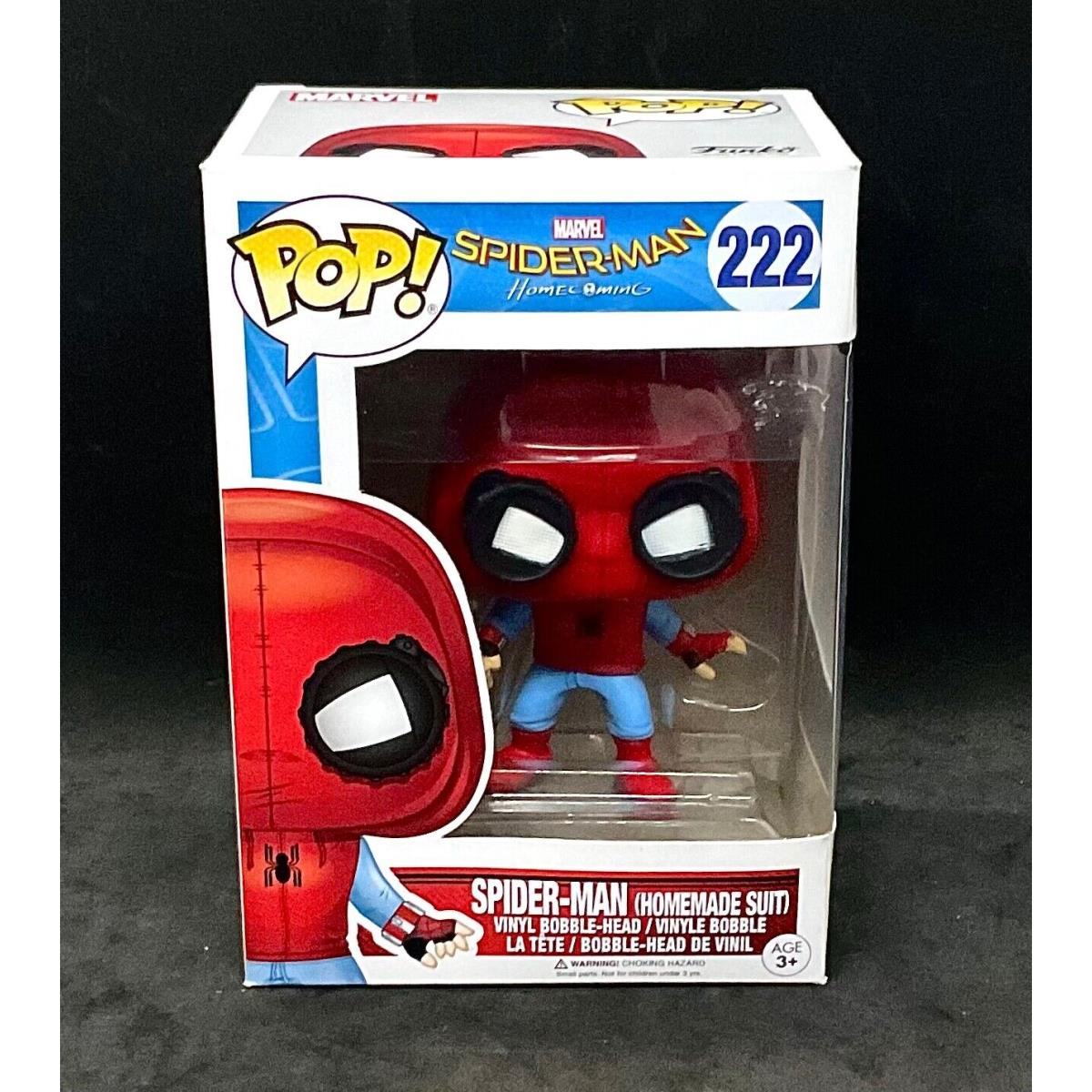 Funko Pop Marvel Spider-man Homecoming Spider-man Homemade Suit 222