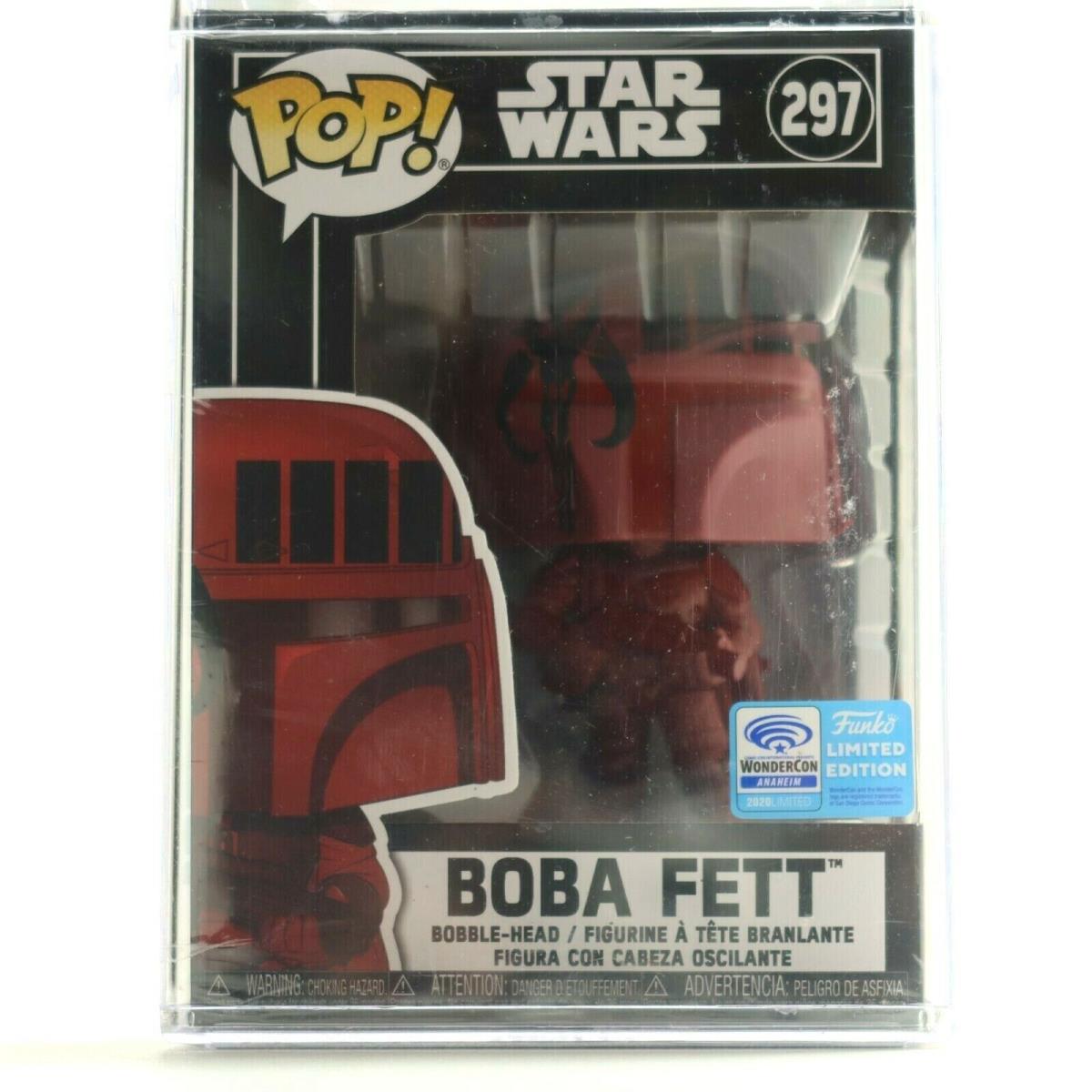 Funko Pop Star Wars Red Boba Fett 297 Wondercon 2020 Exclusive w/ Protector