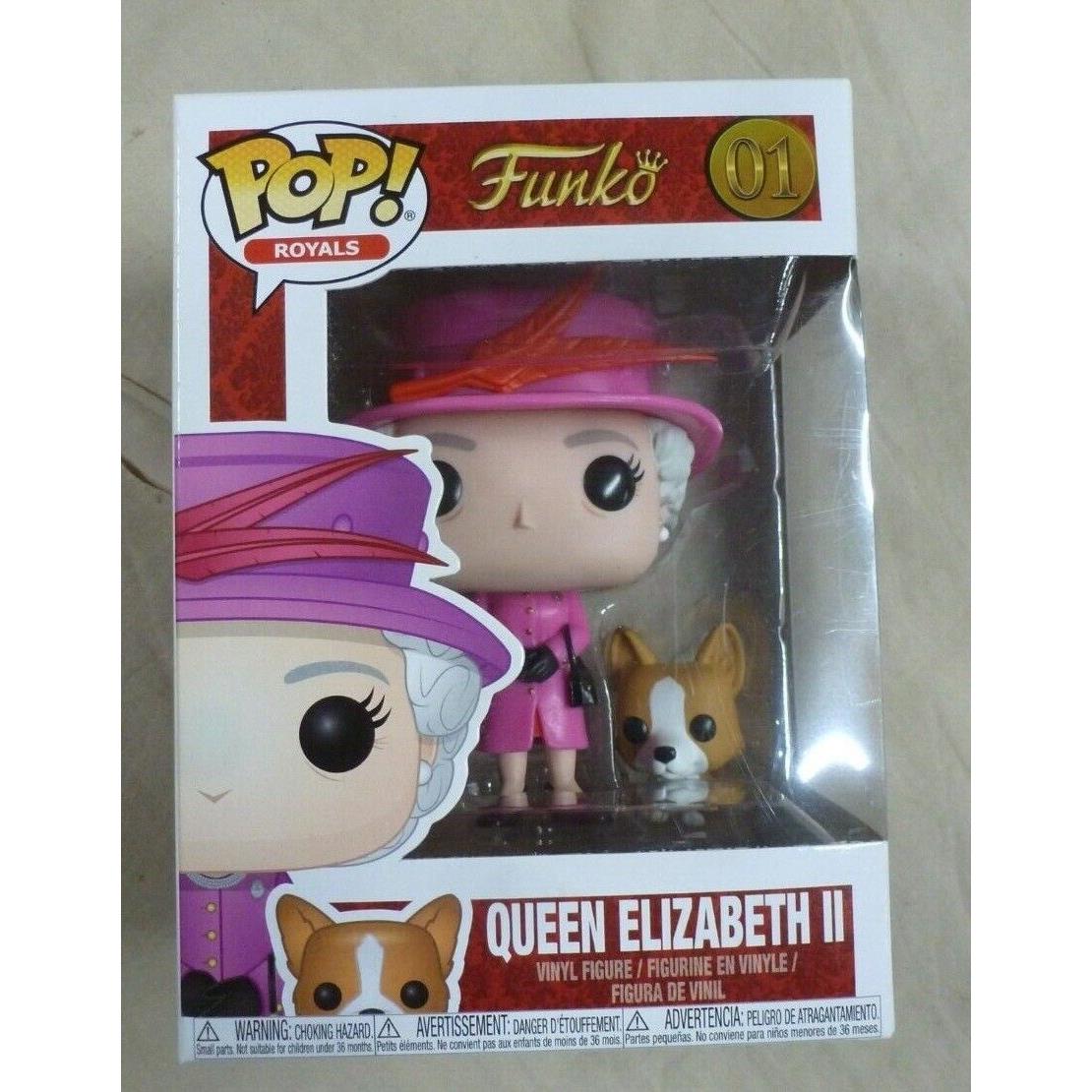 Funko Pop Royals Queen Elizabeth II Pink Dress Figure 01