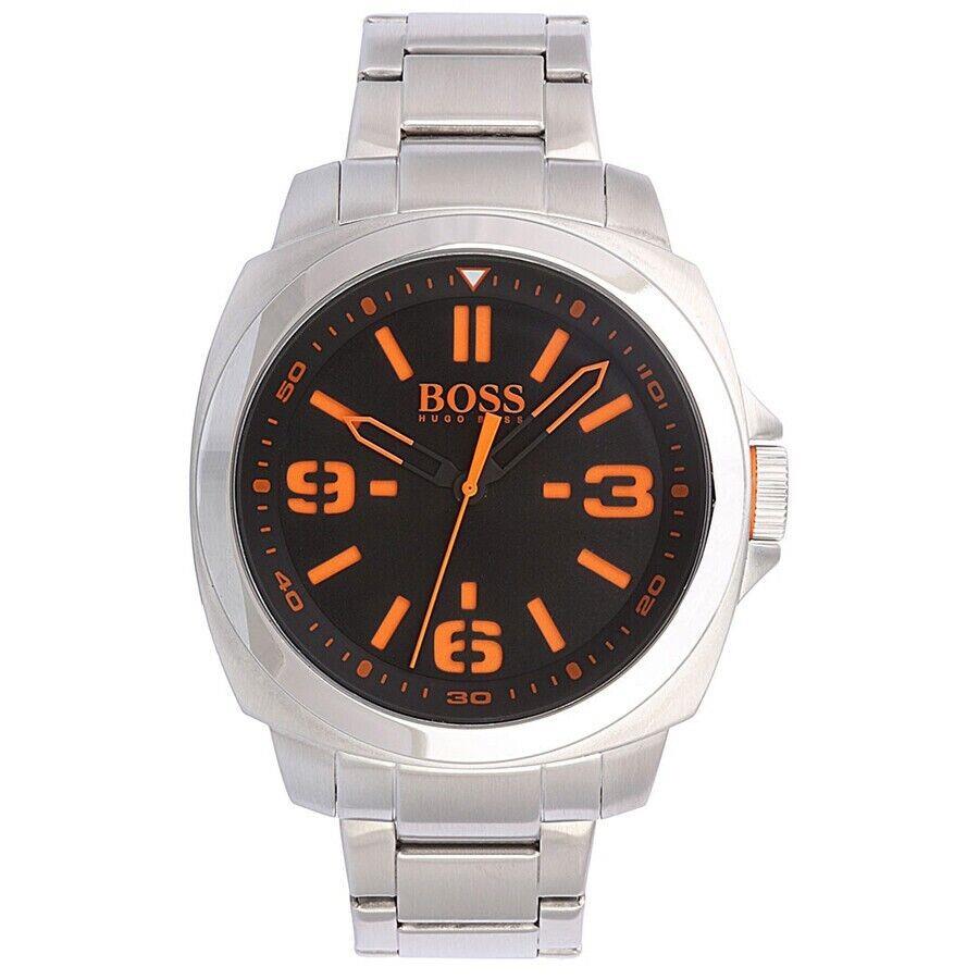 Hugo Boss 1513099 Brisbane Black Dial Men`s Stainless Steel Watch