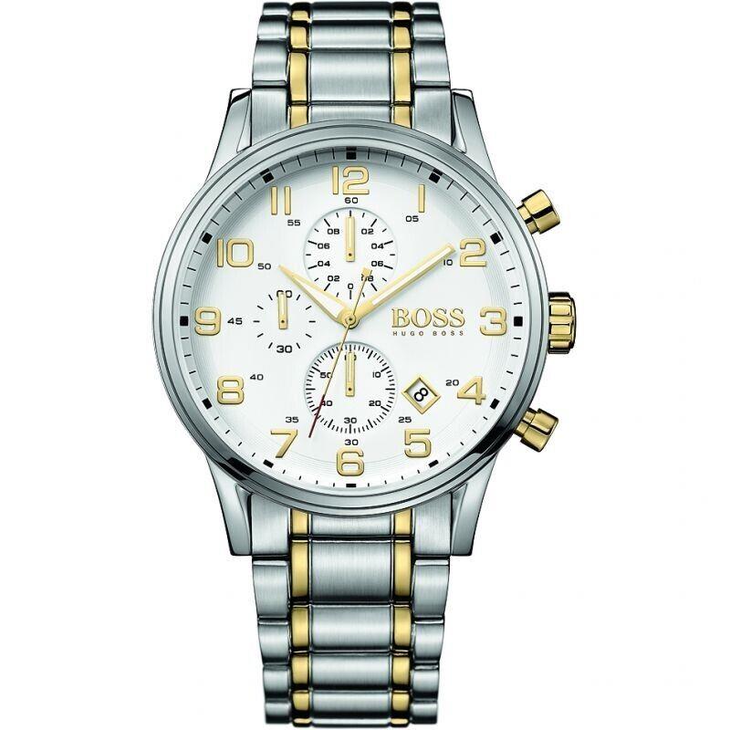 Hugo Boss Chronograph Stainless Steel Gold-plated Men`s Watch- 1513236