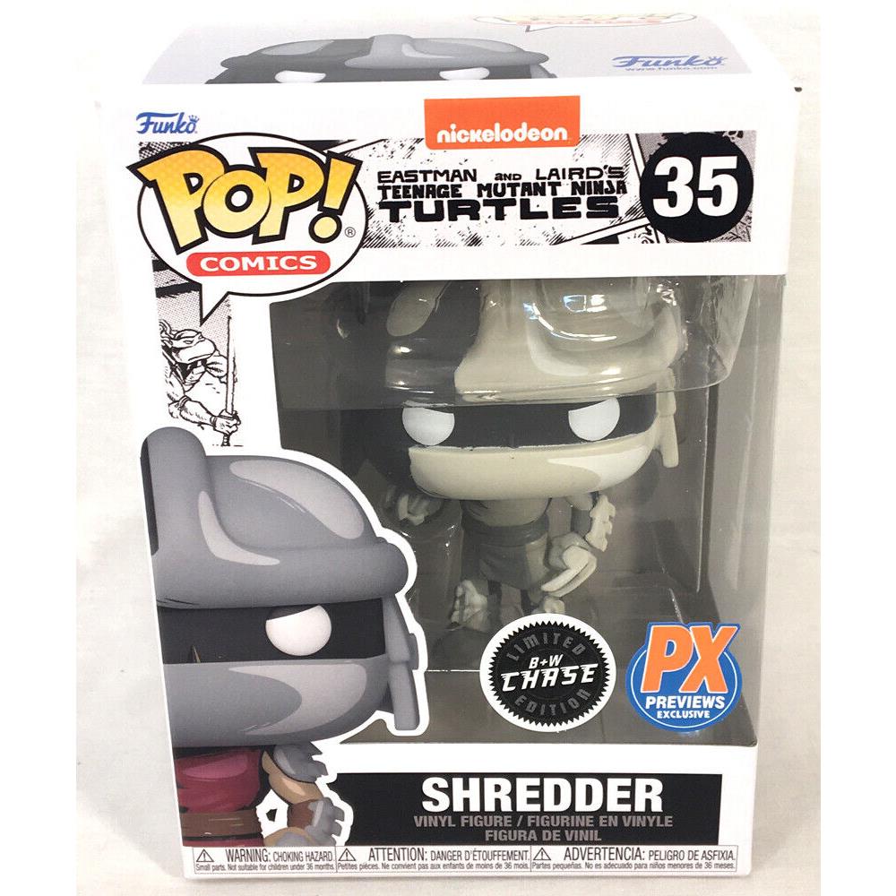Funko Pop 35 Teenage Mutant Ninja Turtles Shredder Figure B W Chase W/protector