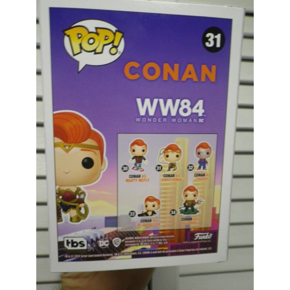 Funko Pop Conan as Wonder Woman 31 Tbs Sdcc 2020 1984 Exclusive + Protector