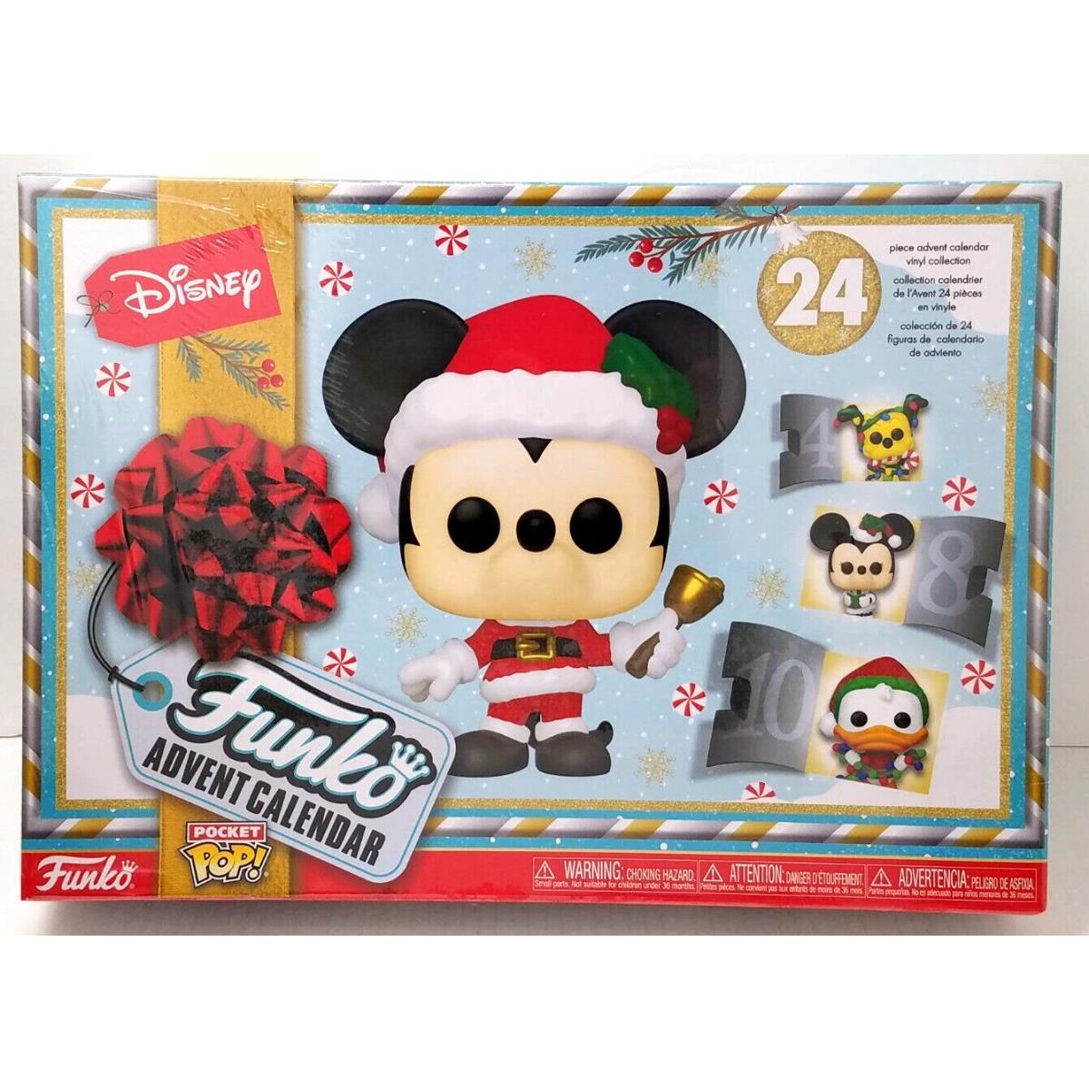 Disney Advent Calendar Christmas Holiday 24 Funko Pocket Pop Figures 2022