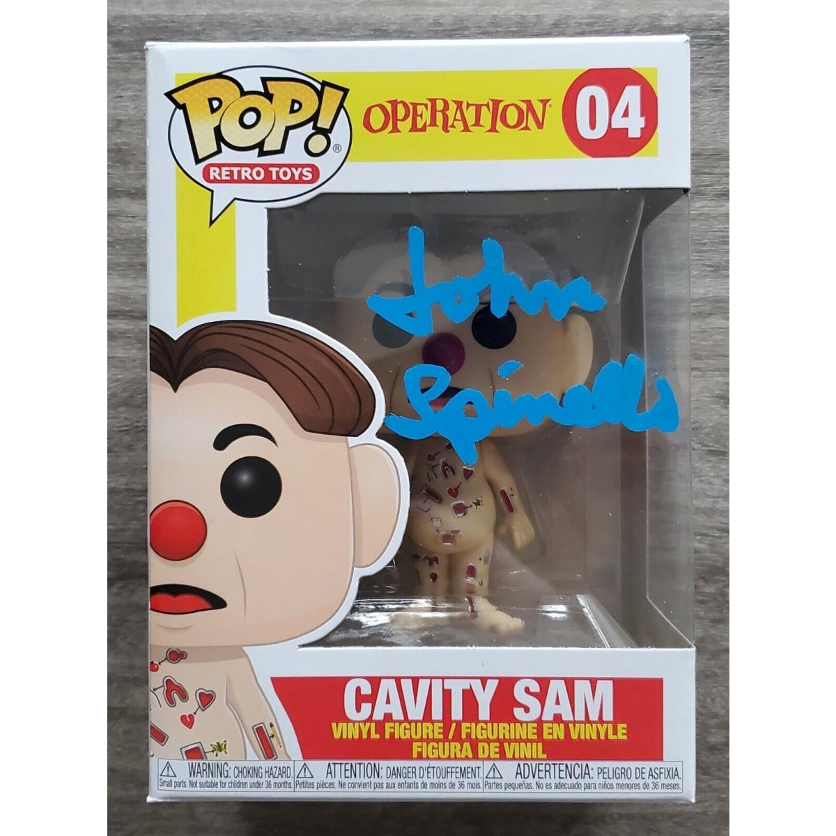 John Spinello Signed Operation Cavity Sam Funko Pop 04 Board Game Creator Rad