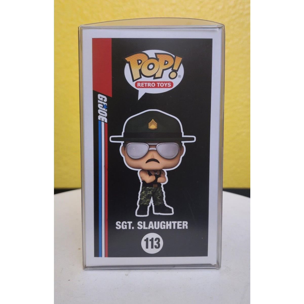 Funko Pop G.i. Joe Sgt. Slaughter 113 Nyc Convention Exclusive Autographed