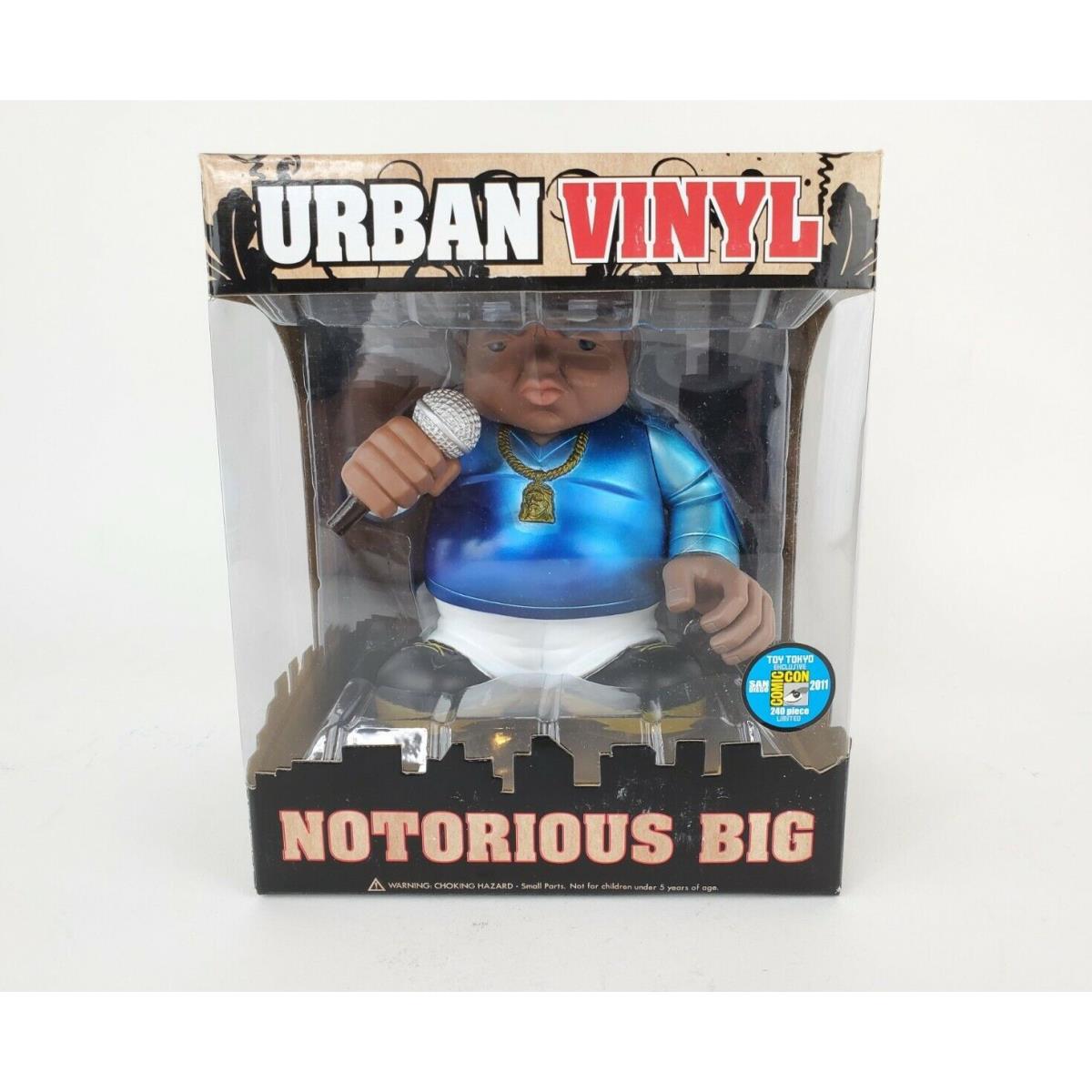 Notorious Big Urban Vinyl Sdcc 2011 Toy Tokyo Exclusive Metallic Blue 240pc