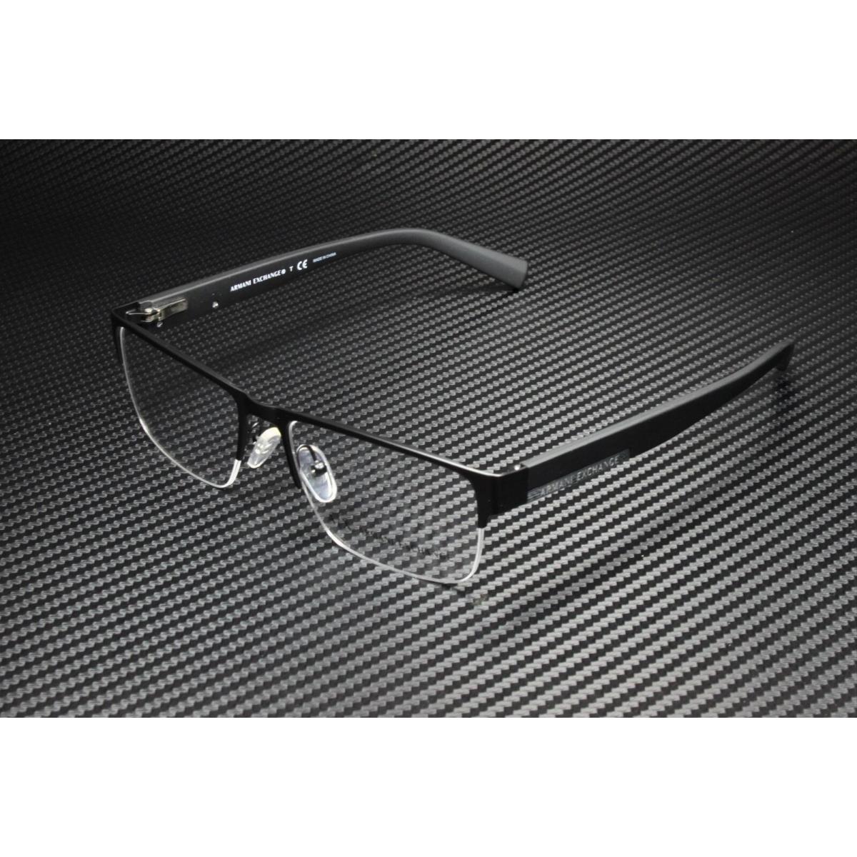 Armani Exchange AX1018 6063 Matte Black Demo Lens 54 mm Men`s Eyeglasses