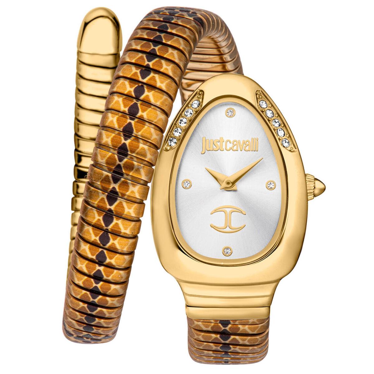 Just Cavalli Women`s Snake Silver Dial Watch - JC1L251M0025