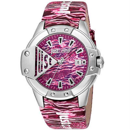 Just Cavalli Women`s Scudo Pink Dial Watch - JC1G260L0015
