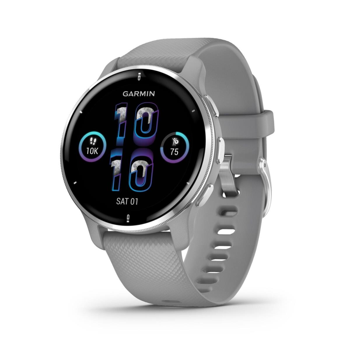 Garmin Venu 2 Plus Smartwatch Advanced Health Monitoring and Fitness Features - Powder Gray
