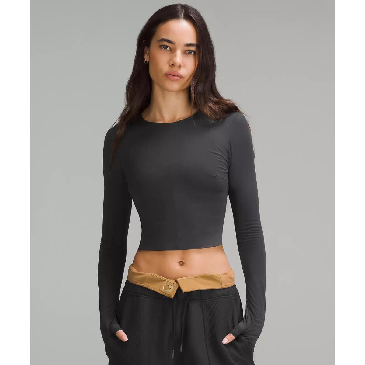 Lululemon Tight-fit Lined Long Sleeve - Retail Black