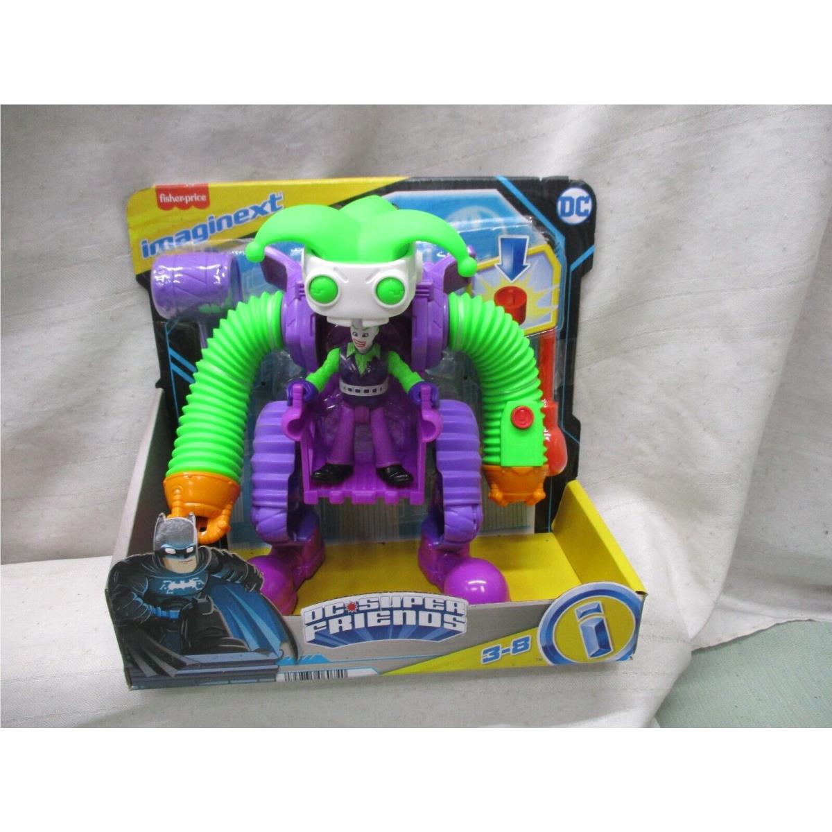 Fisher Price Imaginext DC Superfriends Joker Battling Robot Mech Suit Spring Arm