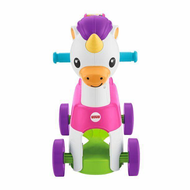 Fisher-price Rollin` Tunes Unicorn Toddler Ride-on w/ Music Phrases Sounds