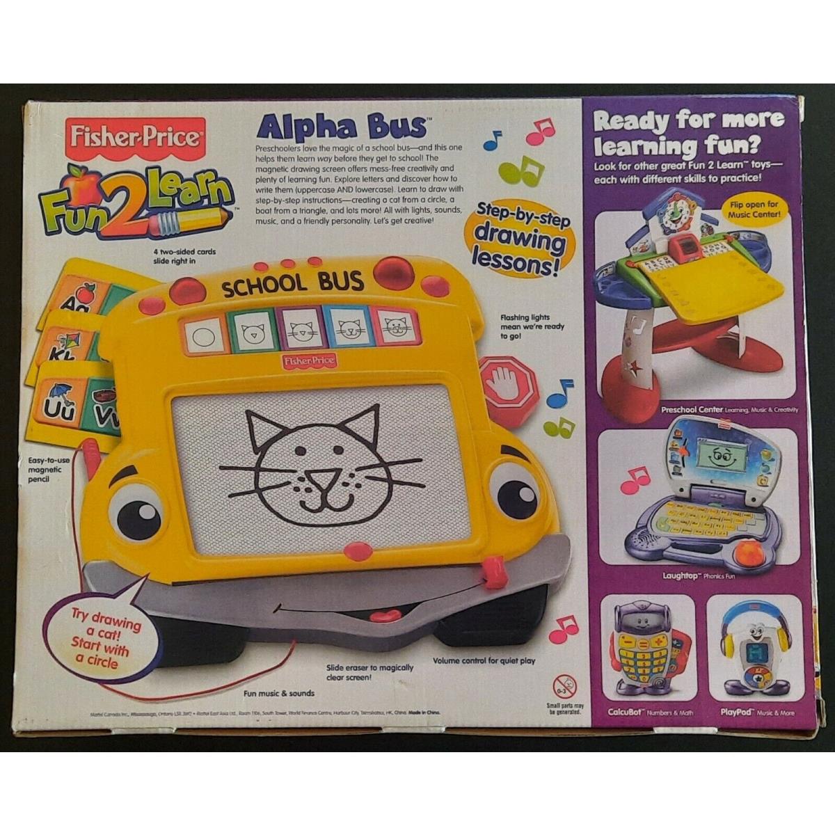 Alpha Bus Fun To Learn Teaching Toy By Fisher Price From 2006 - Vintage