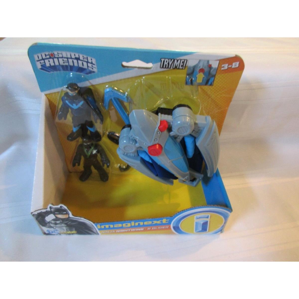 Imaginext DC Super Friends Ninja Nightwing Glider Robin Big Boy Blue Toy Fun