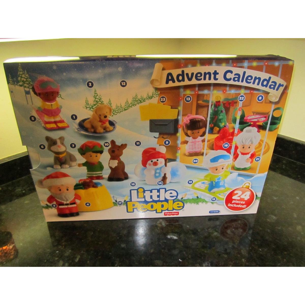 Fisher Price Little People Advent Calendar Christmas 24 Pieces Countdown Toys