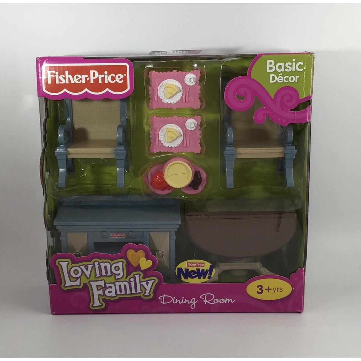 Fisher-price Loving Family Dining Room Kitchen Table Chairs