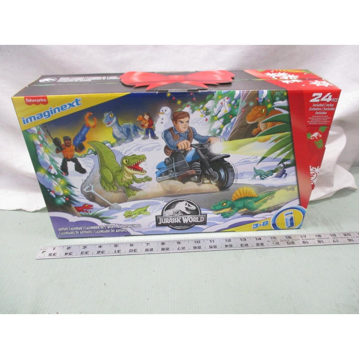 Fisher Price Imaginext Jurassic World Advent Calendar 2022 Toy 24 Piece Set