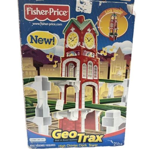 2004 Geo Trax High Chimes Clock Tower Lights Chime Music Fisher Price Read