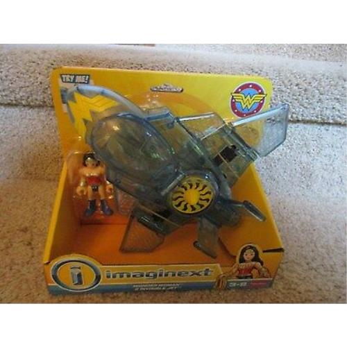 Imaginext DC Super Friends Fisher Price Wonder Woman Invisible Jet Airplane