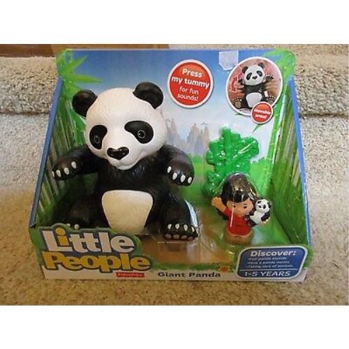 Fisher Price Little People Zoo Animal Sounds Big Panda Bamboo Giant Anne Toy