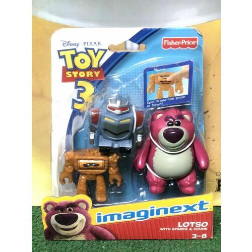 Imaginext Toy Story 3 Lotso Sparks Chunk Figures Fisher Price Disney Pixar