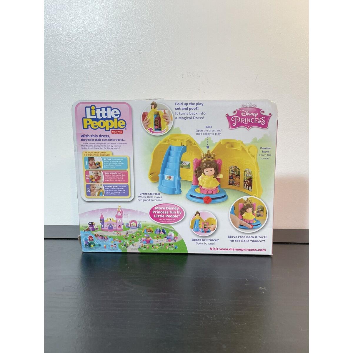 Htf Fisher Price Little People Belle s Magical Dress Toy Disney
