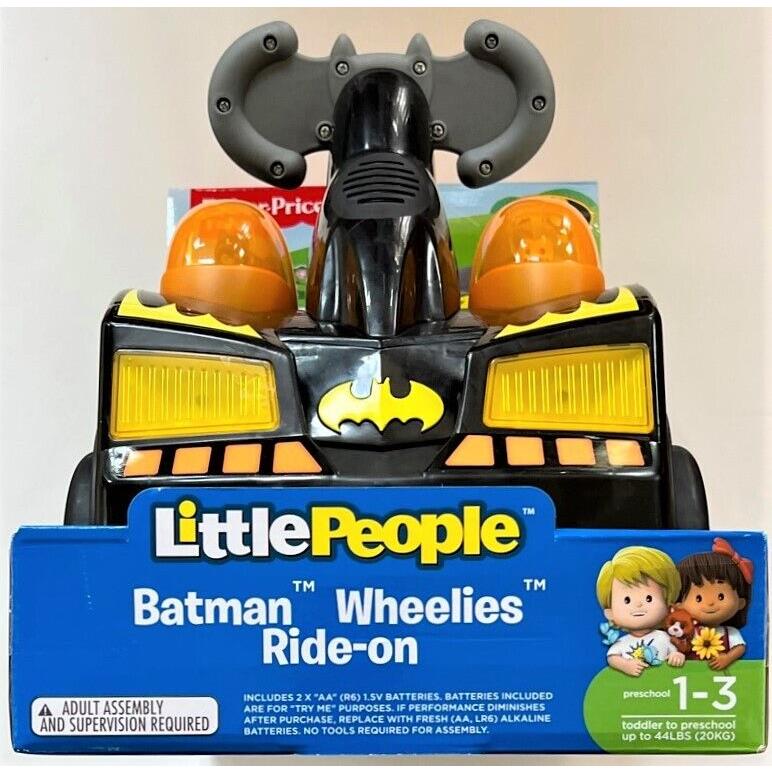 Fisher-price Little People Batman Wheelies Ride-on w/2 Race Cars