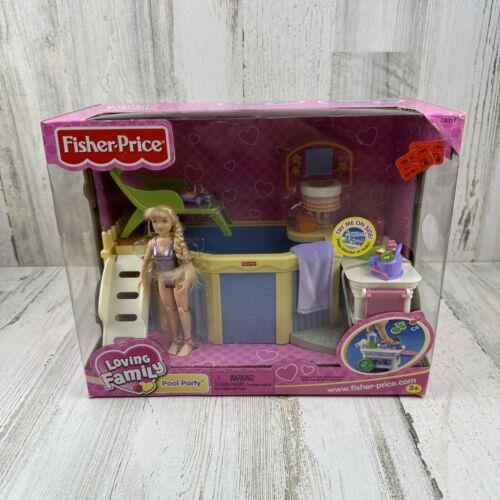 2004 Fisher Price Loving Family Swimming Pool Party Set C6317