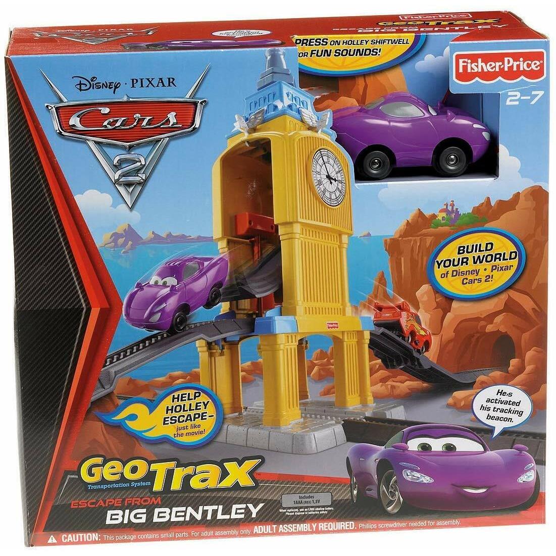 Fisher-price Geo Trax Disney Pixar Cars 2 Escape From Big Bentley 2-7