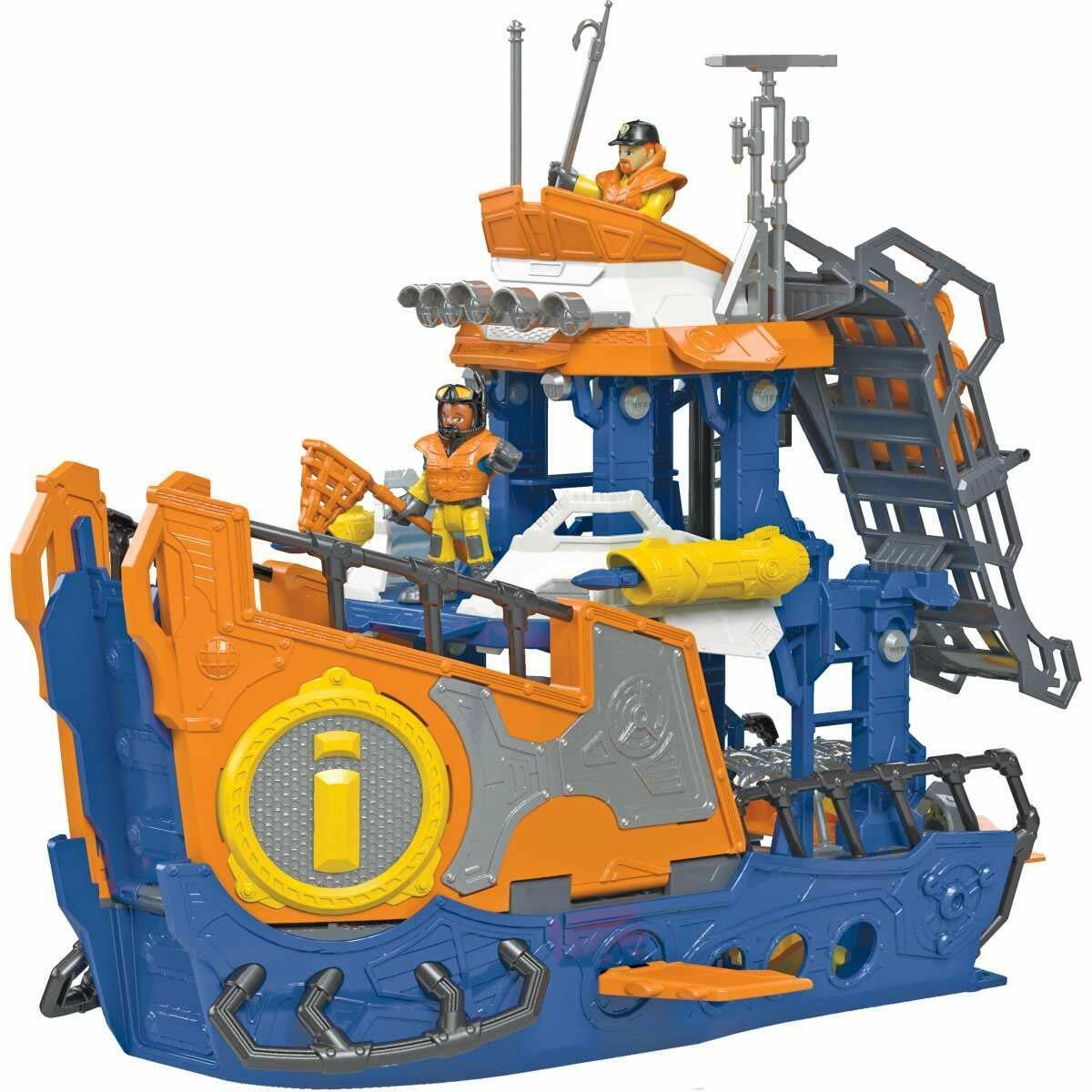 Fisher Price Imaginext Deep Sea Mission Command Ship Boat DFX93